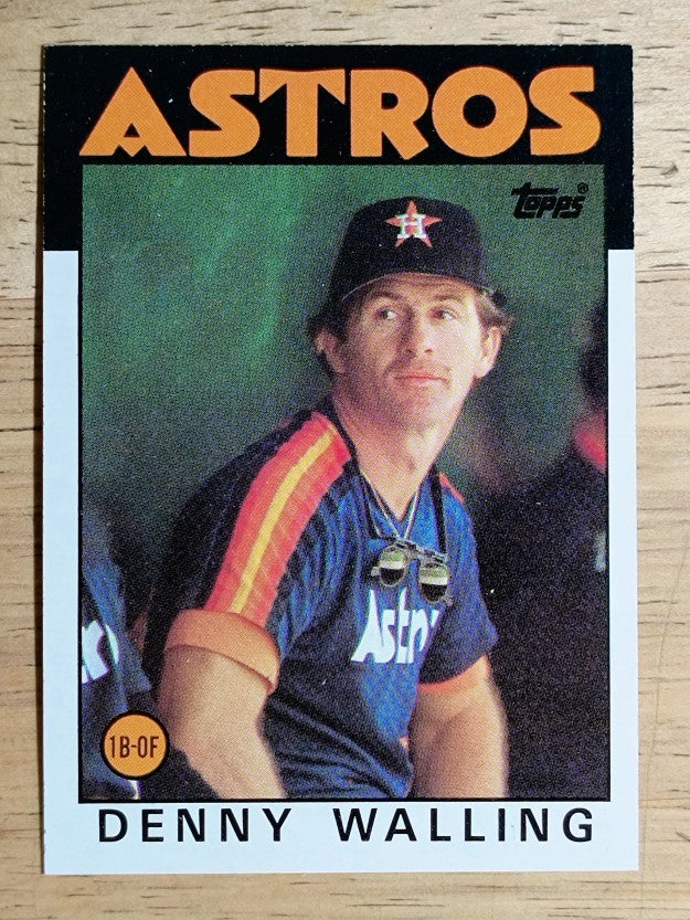 1986 Topps #504 Denny Walling