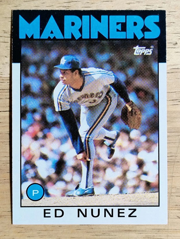 1986 Topps #511 Ed Nunez