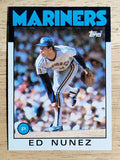 1986 Topps #511 Ed Nunez