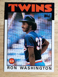 1986 Topps #513 Ron Washington