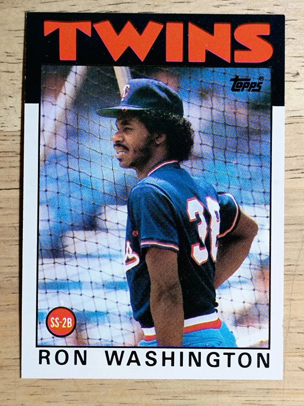 1986 Topps #513 Ron Washington