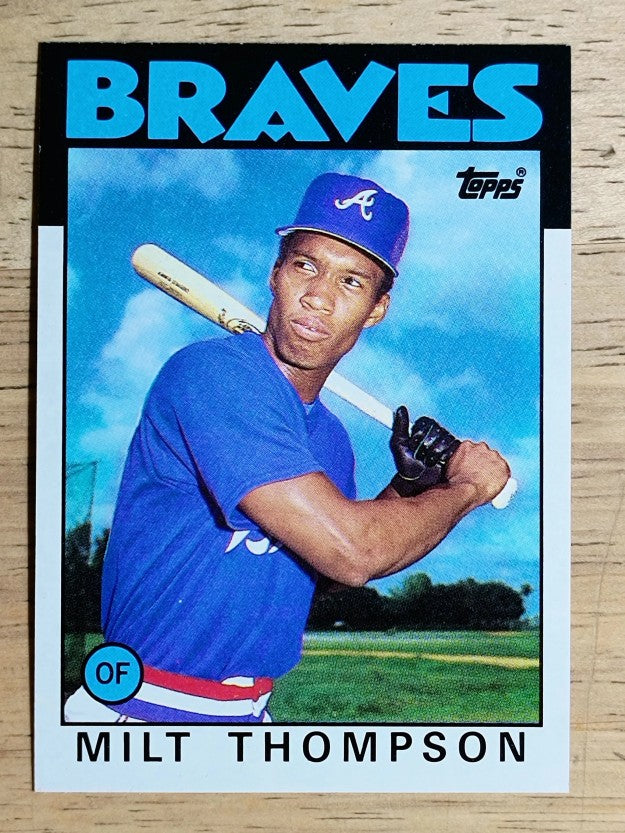1986 Topps #517 Milt Thompson RC