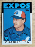 1986 Topps #526 Charlie Lea