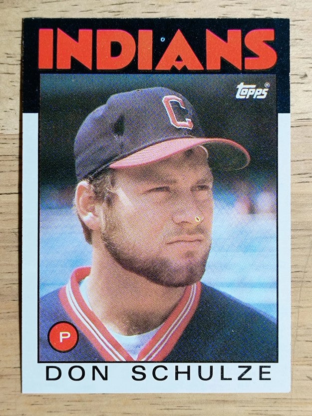 1986 Topps #542 Don Schulze