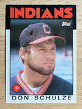 1986 Topps #542 Don Schulze