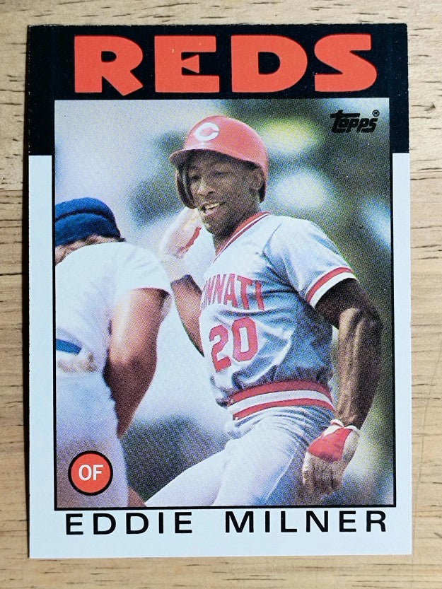 1986 Topps #544 Eddie Milner