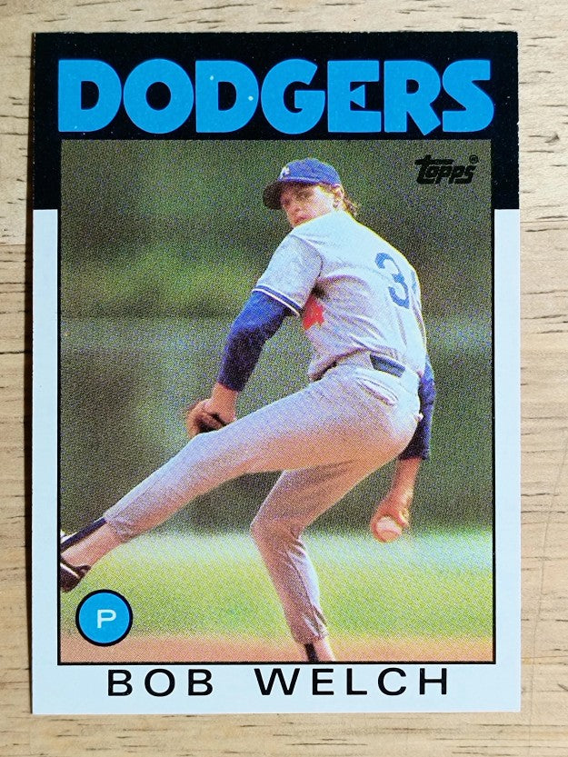 1986 Topps #549 Bob Welch