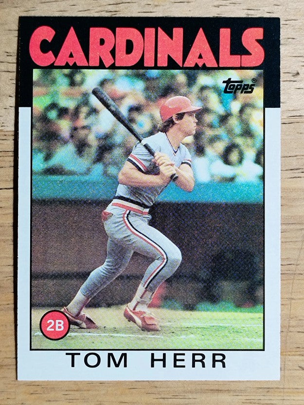 1986 Topps #550 Tom Herr