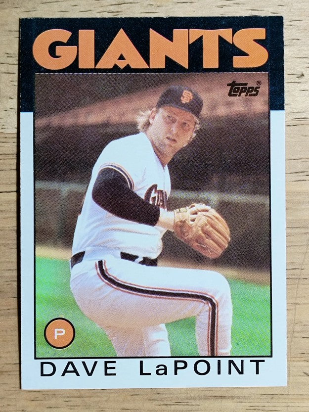 1986 Topps #551 Dave LaPoint