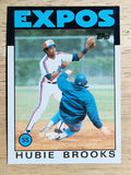 1986 Topps #555 Hubie Brooks