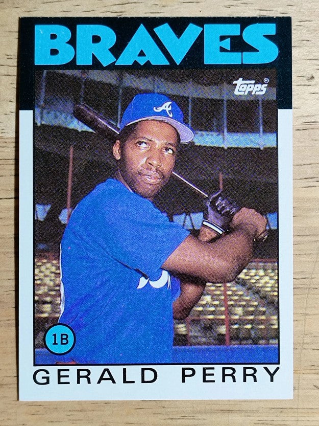 1986 Topps #557 Gerald Perry
