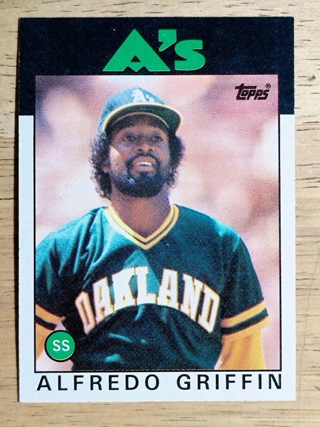 1986 Topps #566 Alfredo Griffin