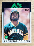 1986 Topps #566 Alfredo Griffin
