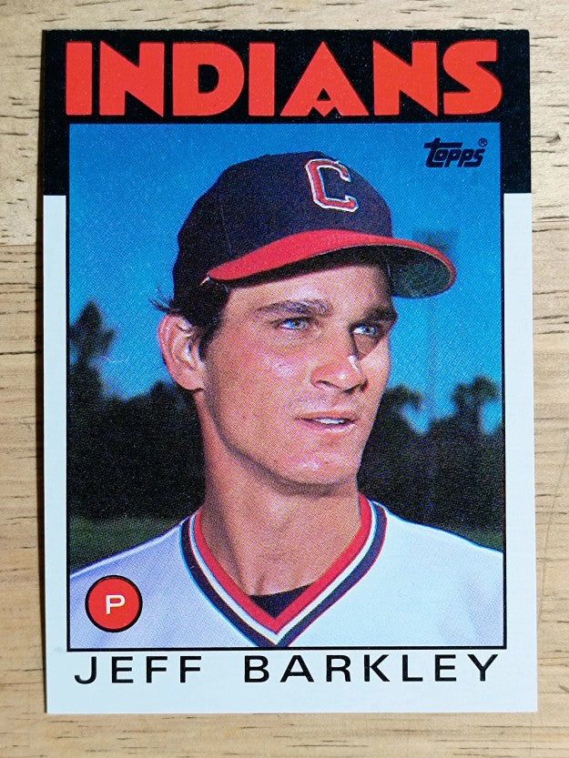 1986 Topps #567 Jeff Barkley