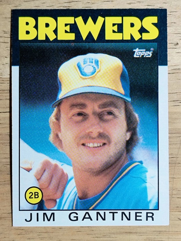 1986 Topps #582 Jim Gantner