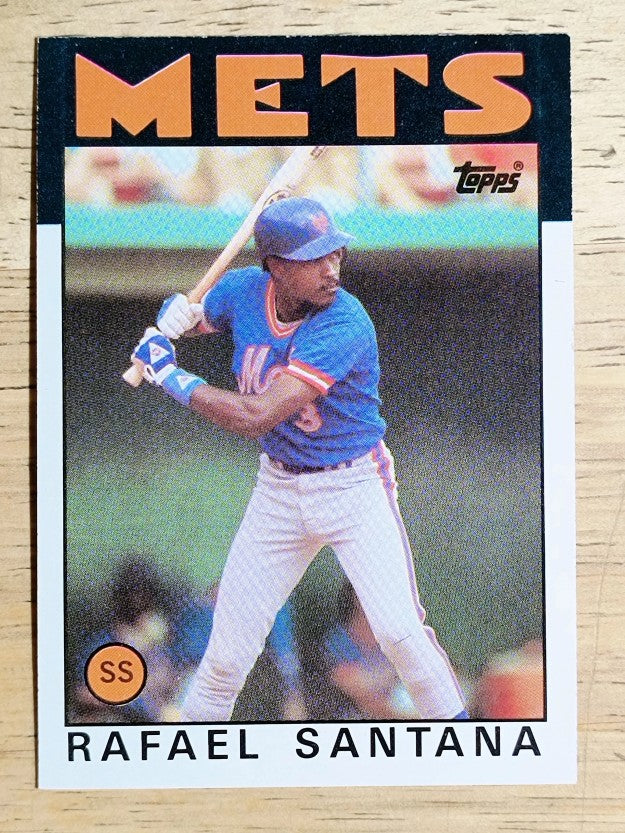 1986 Topps #587 Rafael Santana