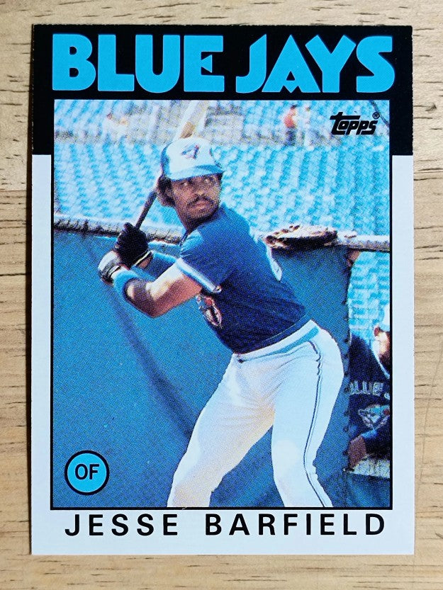 1986 Topps #593 Jesse Barfield