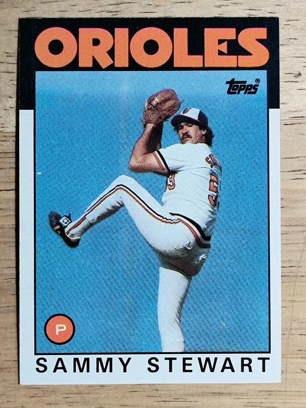 1986 Topps #597 Sammy Stewart
