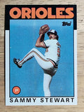 1986 Topps #597 Sammy Stewart