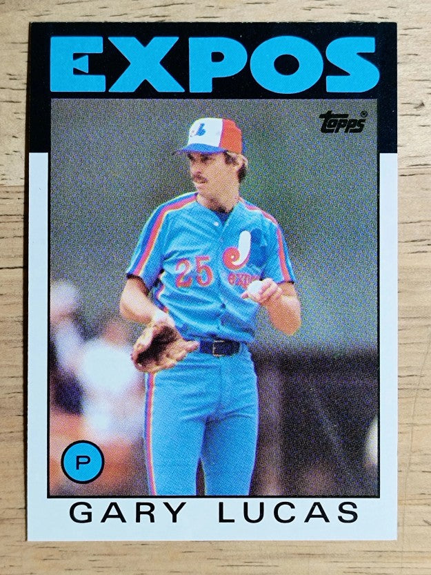 1986 Topps #601 Gary Lucas