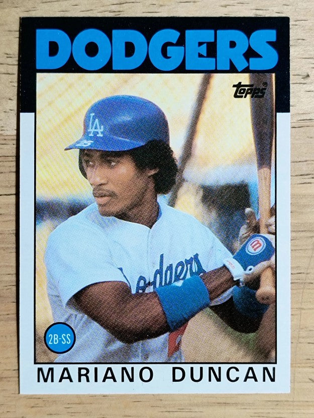 1986 Topps #602 Mariano Duncan RC