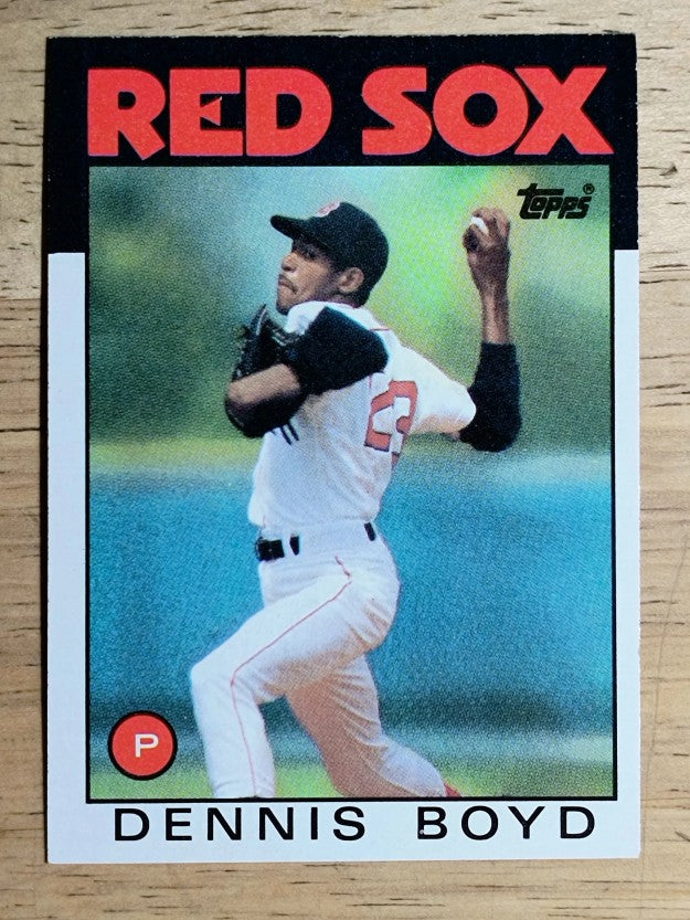 1986 Topps #605 Dennis Boyd