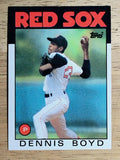 1986 Topps #605 Dennis Boyd