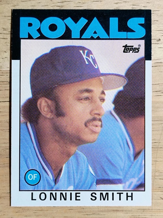 1986 Topps #617 Lonnie Smith