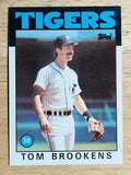 1986 Topps #643 Tom Brookens