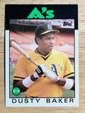 1986 Topps #645 Dusty Baker