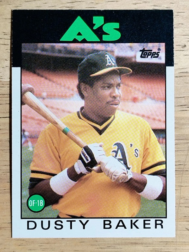 1986 Topps #645 Dusty Baker