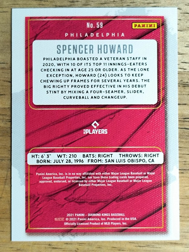 2021 Diamond Kings #59 Spencer Howard RC