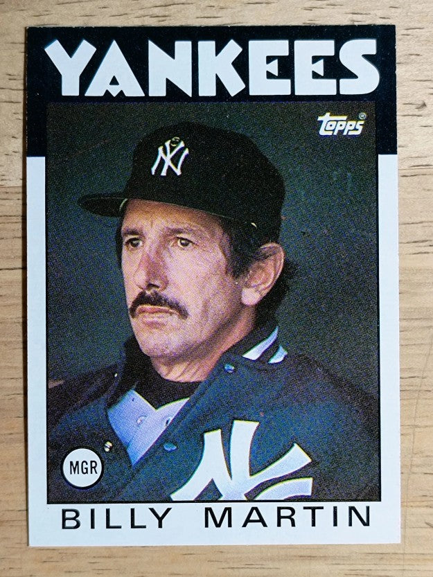 1986 Topps #651 Billy Martin MG/TC