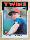 1986 Topps #667 Tim Teufel