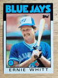 1986 Topps #673 Ernie Whitt