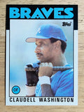 1986 Topps #675 Claudell Washington