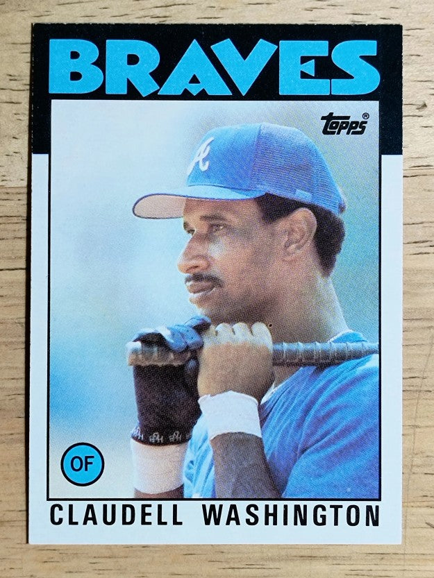 1986 Topps #675 Claudell Washington