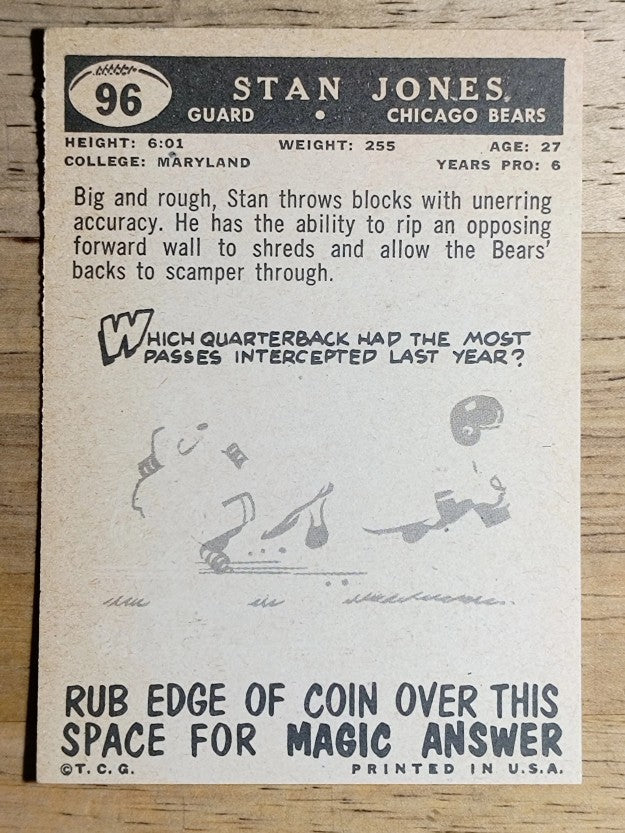 1959 Topps #96 Stan Jones (EXMT)