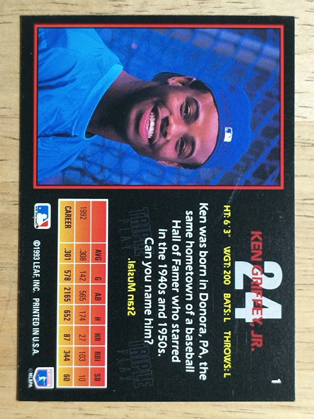 1993 Triple Play #1 Ken Griffey Jr.