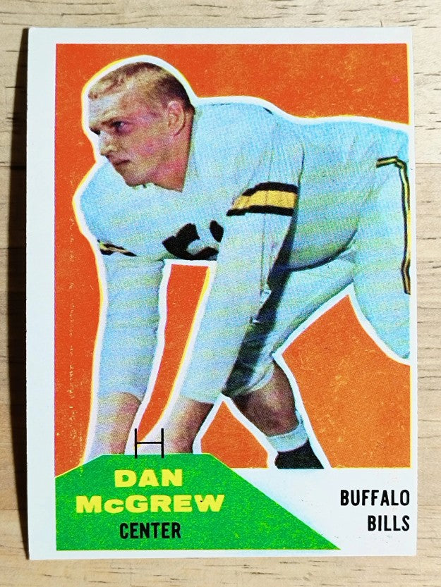 1960 Fleer #3 Dan McGrew RC (EX)