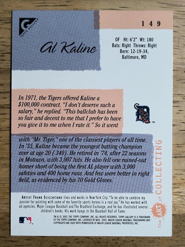 2001 Topps Gallery #149 Al Kaline