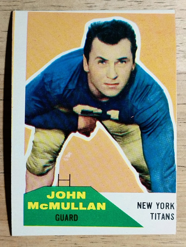 1960 Fleer #103 John McMullan RC (VGEX)