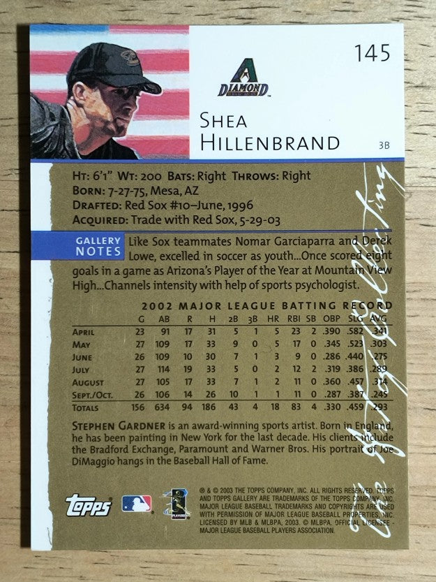 2003 Topps Gallery Artist's Proofs #145 Shea Hillenbrand
