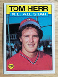 1986 Topps #702 Tom Herr AS