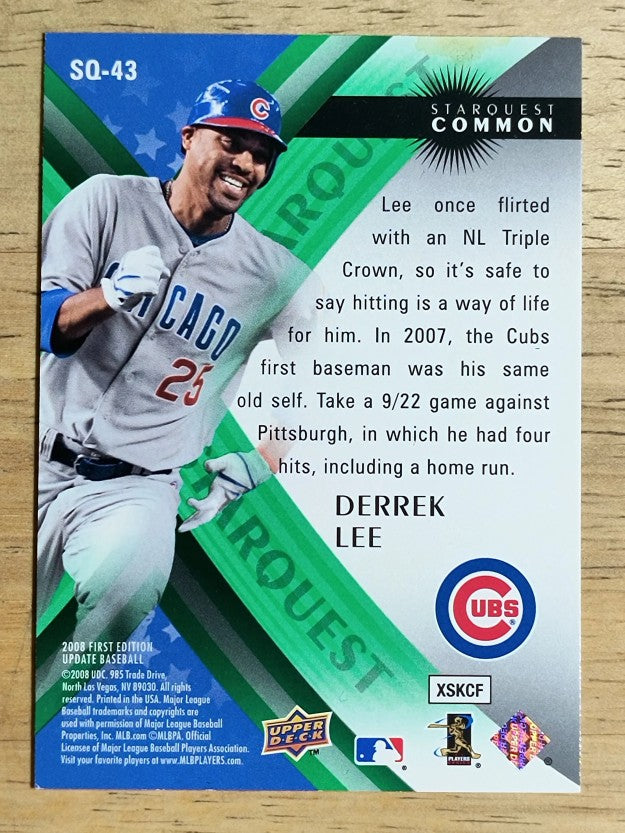 2008 Upper Deck First Edition StarQuest #SQ43 Derrek Lee