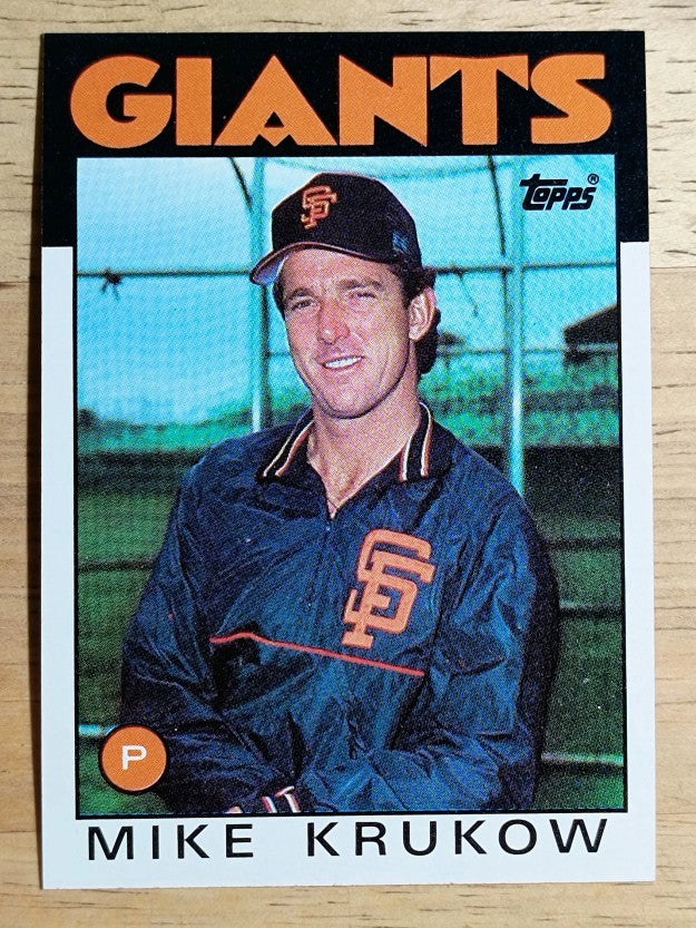 1986 Topps #752 Mike Krukow
