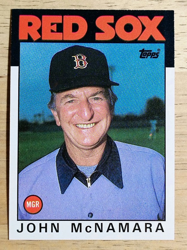 1986 Topps #771 John McNamara MG