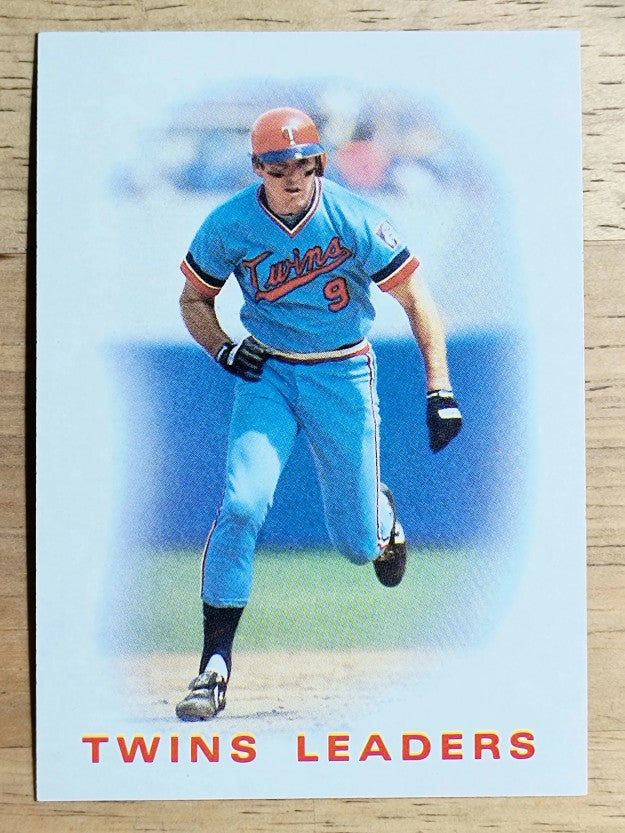 1986 Topps #786 Twins Leaders/Mickey Hatcher
