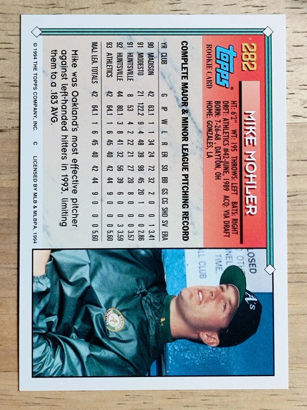 1994 Topps Gold #282 Mike Mohler