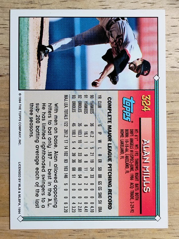 1994 Topps Gold #324 Alan Mills